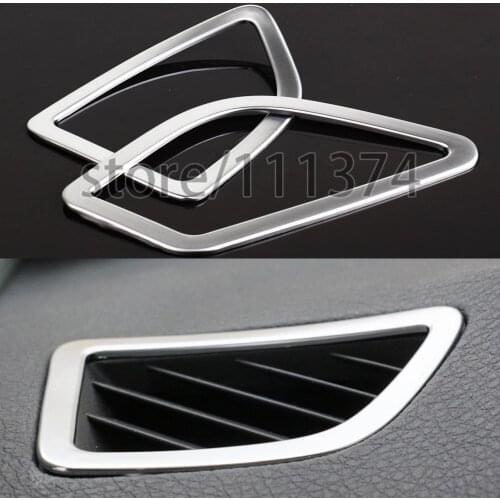 Nulla front Air Condition vent frame cover For BMW 3 4 Series F30 F31 F32 F34 GT 320 328 chrome Stick Car Styling LHD ABS 2pcs