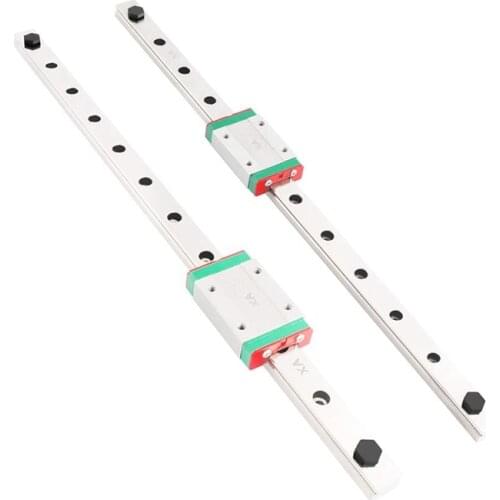 2 Pcs 3D Printer Part CNC Linear Rail MGN12H 400mm Miniature Linear Rail Slide Core Xy BLV Ender 3 Hotend Printer Kit