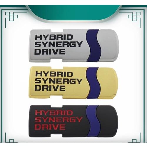 3D Hybrid Synergy Drive for Prius Camry Rav4 Crown Auris car Hood Fender trunk Nameplate Decal Emblem Badge Sticker