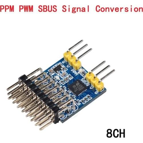 SPP-SBUS PPM PWM Signal Convertor Adapter Switch 3.3-20V 8CH 4.1g Module Interchang for RC Receiver Racing Drone Multirotor Toys