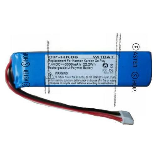 3000mAh Battery 7.4V for Harman Kardon Go Play Speaker