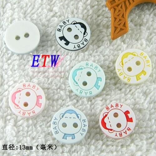 Free shipping Fashion Resin Buttons 200pcs/lot laser Baby Button DIY Decration for Shirt knitwear Dolls