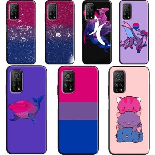 Bisexual Bi Pride Dragon Space LGBT Case POCO X3 Pro F3 F1 F2 M3 Pro Cover For Xiaomi Mi 11 Lite Ultra Note 10 Mi 9T 10T Pro