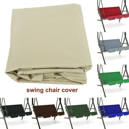 Outdoor Chairs Seat Covers Bag Waterproof Patio Swing Canopy Cover Replacement 3-Seater Garden Swing Canopy (No top cover)