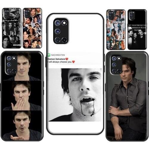 Damon Salvatore Vampire Diaries Case For OPPO A1K A3S A5S A15 A52 A72 A83 A91 F5 A5 A9 A31 A53 2020 Reno 2 Z 4 Pro Coque