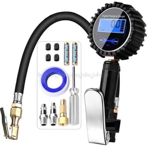 Digital Tire Inflator Pressure Gauge Air Compressor Pump Quick Connect Coupler For Car Truck Motorcycle A18 19 Dropship