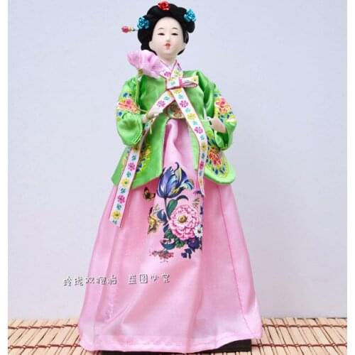 Decoration Arts crafts girl gifts get married 4 shipping Korea doll ornaments Korean silk decorative crafts gifts Home Furnishin