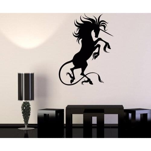 Fantastic Beast Fairy Tale Art Decor Decals House Decorate Unicorn Vinyl Wall Stickers Living Room Removable Wallpaper ZB280
