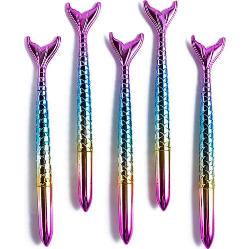 1Pcs Cute Colorful Gel Pens Mermaid Gel Ink Pen School Supplies Creative Novel Office Gift Stationery Styling Fish