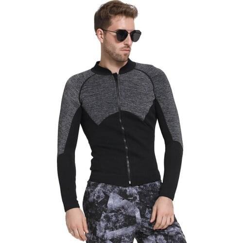 3MM Neoprene Scuba Tops For Men Long Sleeves Diving Suits Wetsuits Snorkeling Surfing Sailing Swimsuits Swimwears 2018 EO