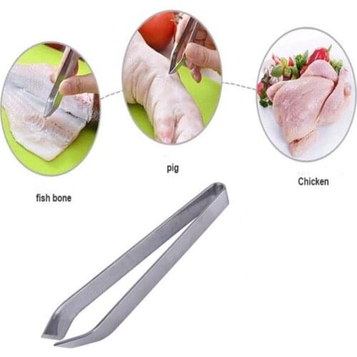 Stainless steel fish bone tweezers remover pliers pull horse pliers pick up Seafood Tools Fish Cleaner kitchen Tweezers Seafood