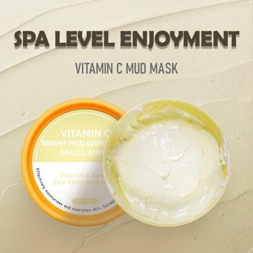 QueenaRoyal Orange Mud Mask Smear Brightening Whitening Deep Moisturizing Nourishing Skin Care OEM/ODM