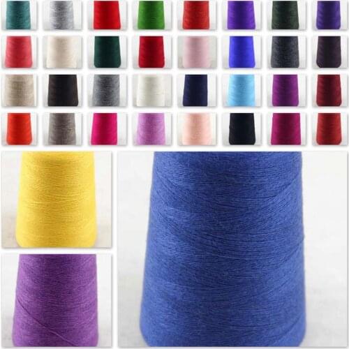 Sales 1X500g high quality 100% pure cashmere warm soft hand-woven tower yarn Blue Black 262-5029