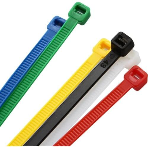 Colorful Cable Management Assorted Industrial Supply Fasteners Plastic Wire Zip Ties Organiser Nylon Electric Cable Tie