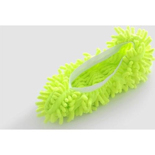 Removable And Washable Shoe Covers 6 Colors Coral Fleece Foot Lazy Effective Floor Cleaning Shoe Covers Shoe Mop Solid Color
