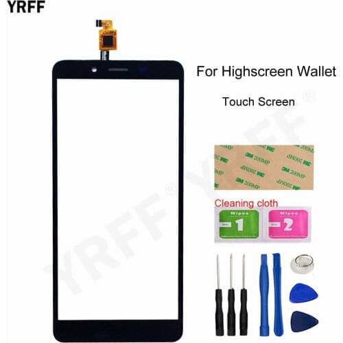 Touch Screen For Highscreen Wallet Touch Screen Digitizer Glass Panel Sensor New Mobile phone accessories