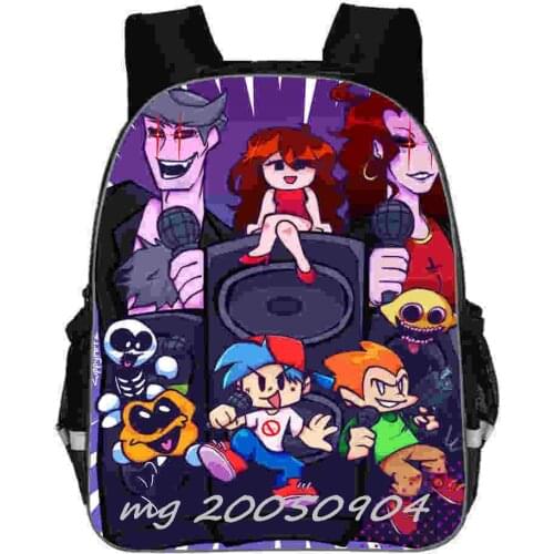 Boys Games Friday Night Funkin school Bags New backpack Bag for baby Boy Kids Capacity Backpack For Children Mochila Feminina