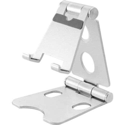 Dual Adjustment Mobile Phone Bracket Aluminum Mobile Phone Holder Folding Desktop Tablet Stand Phone Holder