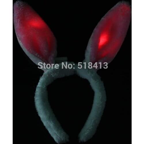 Gags & Practical Jokes Luminous Rabbit Ear Head Band Headwear Flash Color Rabbit Ears Sing Flicker 2021