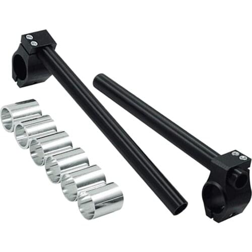 2pcs Universal Racing Adjustable CNC 26MM 30MM 31MM Clip On Ons Fork Handlebars Handle Bar for Cafe Racer Motorcycle