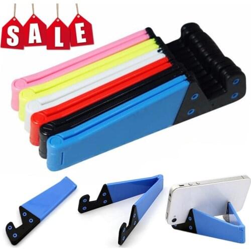 V-Shaped Universal Foldable Mobile Cell Phone Stand Holder For Smartphone & Tablet Adjustable Support Phone Holder High Quality