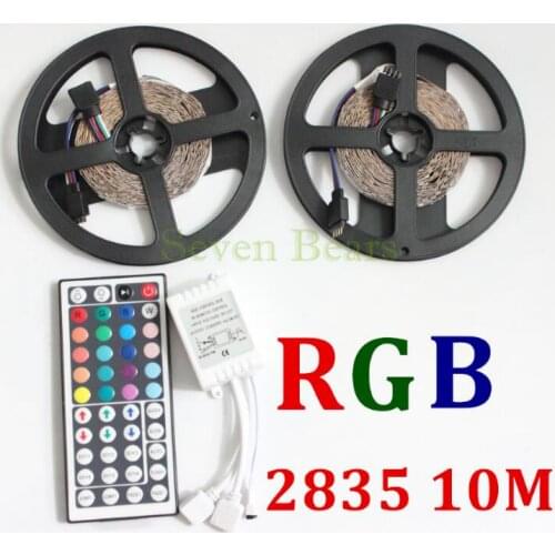 10M LED Strip 3528 RGB Flexible Light Non Waterproof DC 12V 300LEDs with 44 Keys IR Remote Controller Kit