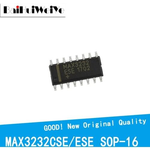 10PCS/LOT MAX3232CSE MAX3232ESE MAX3232 3232CSE 3232ESE SMD SOP-16 New Original IC Good Quality Chipset In Stock SOP16