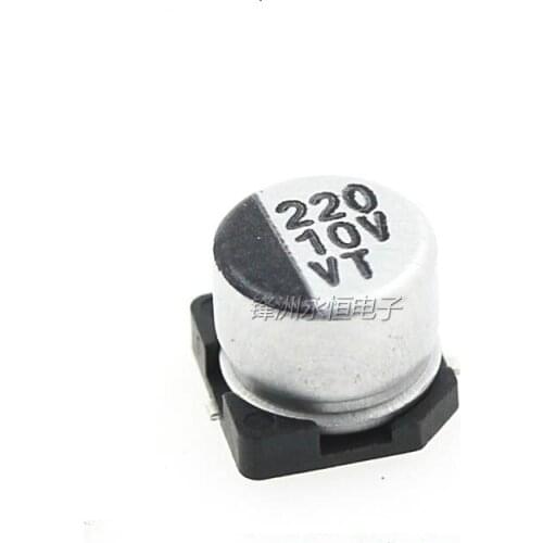 20pcs SMD electrolytic capacitors 10V220UF 220UF/10V 6.3*5.4MM