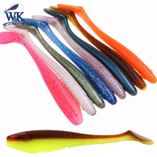 5.1" Goggle Shad Wave Action Soft Lure 4 pc 13cm Swimming Bait Soft Artificial Lure Freshwater Snook Pike Muskie Fishing Lures
