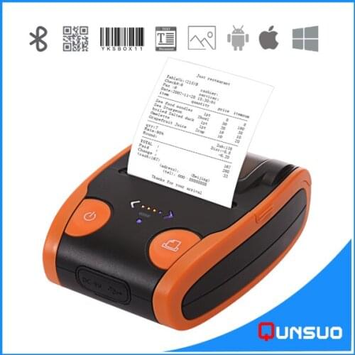 58mm android thermal qr code receipt printer bluetooth