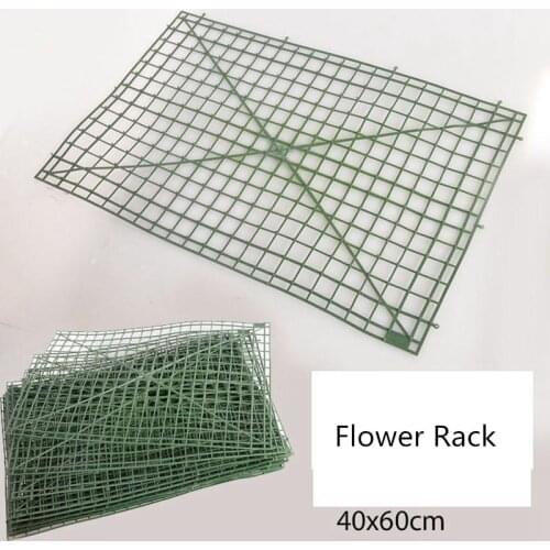 60x40cm Plastic Frame For Flowers Wall Arches DIY Wedding Decoration Backdrop Plastic Bent sub-rack Flower Row 10pcs/lot