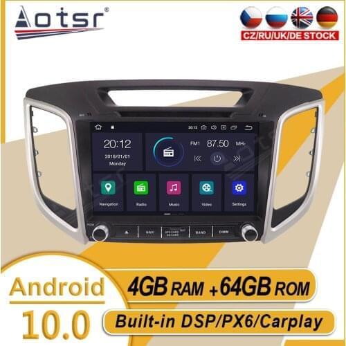 64G For Hyundai CRETA IX25 2014 2015 - 2019 Car Stereo Multimedia Player Android GPS Navi Auto Audio Radio Carplay PX6 Head Unit