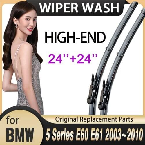 Car Wiper Blades for BMW 5 Series E60 E61 2003~2010 Windscreen Wipers 520i 523i 525i 528i 530i 535i 540i 545i 550i M5 520d 525d