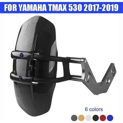 Carbon Fiber Color For Yamaha Tmax530 Tmax 530 2017-19 Mudguard Rear Wheel Fender Hugger Splash Mud Dust Guard Shield Protector