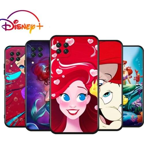 Disney The Little Mermaid Silicone Cover For Huawei Nova 8 7i 7 SE 6 SE 5T 5i 5 Z 4 E 3 3i 3E 2 i Pro Lite Black Soft Phone Case