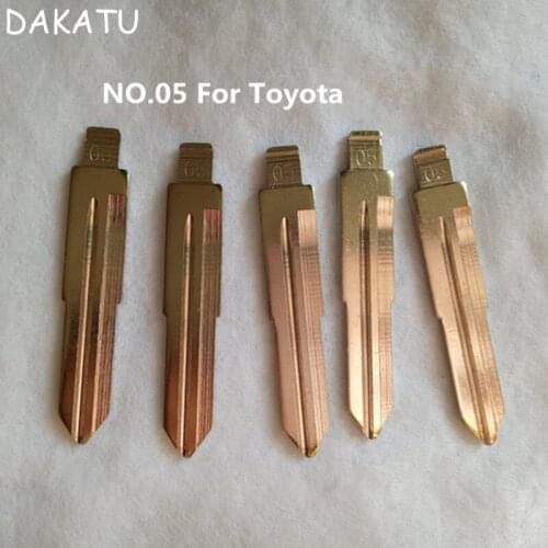 DAKATU NO.05 Car Key Blade For Toyota PREVIA WISH New spark Flip Remote Key Blade Replacement 05# Key blade