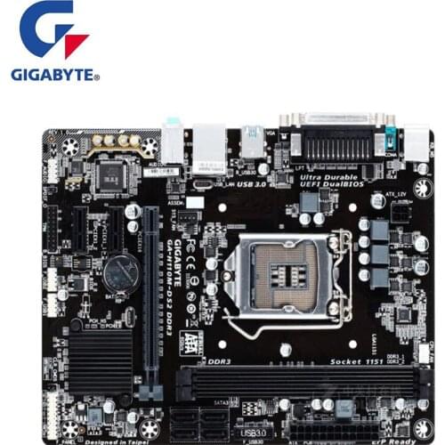 For Gigabyte GA-H110M-DS2 DDR3 H110M-DS2 DDR3 Motherboard LGA 1151 For Intel H110 Used Desktop Mainboard USB3.0 SATA3