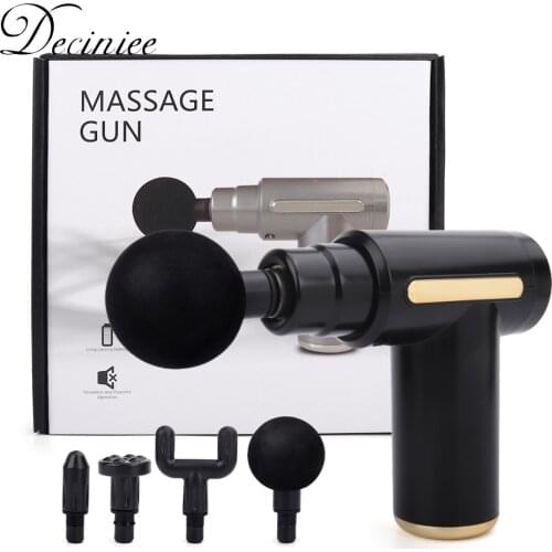 Electric Massage Gun Percussion Vibration Rechargeable Deep Tissue Massager for Pain Relief Body Muscle Fascia Gun 6 Speed LCD