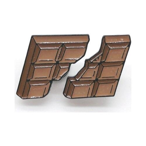 Snack Chocolate Enamel Pins Kids Children Brooches on Shirt Demin Jacket Badges Holiday Gifts Jokes