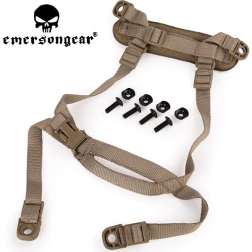 EMERSONGEAR Tactical Helmet Retention System H-Nape Chin Strap For Mich Helmet Accessories Airsoft Hunting Paintball Safety