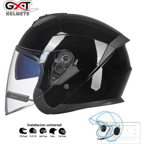 GXT bluetooth Motorcycle Helmet headset Biker Moto Bicycle Vehicle Helmet earphone wireless speaker Motorbike Crash Helmet Casco