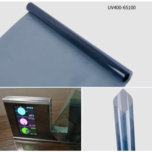 HOHOFILM 152cm*30m Wholesale Glass Foil65%VLT Light Blue Car Window Film House Window Sticker Nano Ceramic Tint 60''x100ft