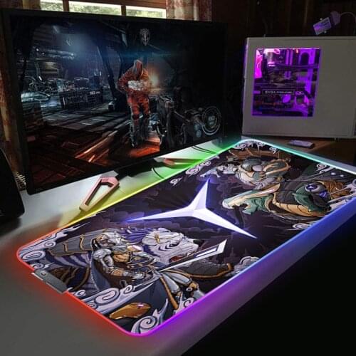 Lenovo Legion RGB Gaming Mouse Pad Large For Office Mausepad Cheap Laptop Gamer LED Company Computer Accessories Keyboard Mat