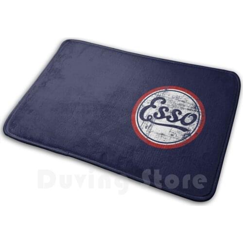 Esso Retro Logo Carpet Mat Rug Cushion Soft Esso Oil Motor Racing Logo Motorsport Cars Great Tourism Gt Rally Rallies