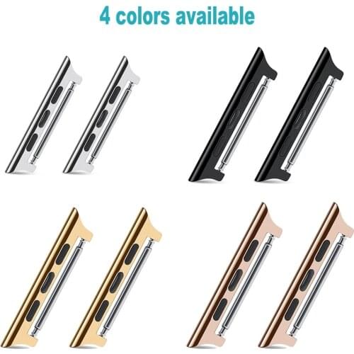 Metal Watch Band Adapter Clasp Connector for All Apple Watch Models 44mm 40mm No Screws or Screwdriver Needed Easy fit iwatch 5