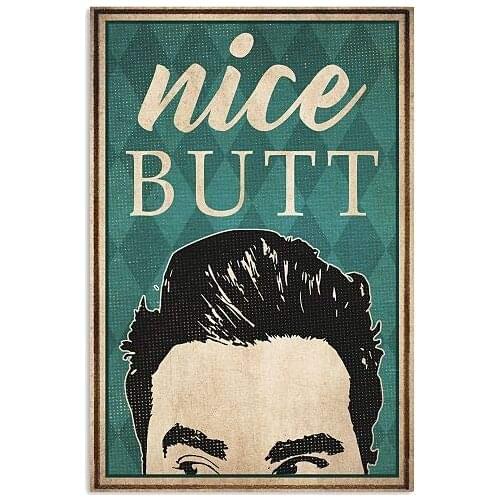 Buen trasero de Metal cartel de hojalata Vintage depara la casa Bar Pub cine divertido Retro pared arte 12 "X 8" pulgadas