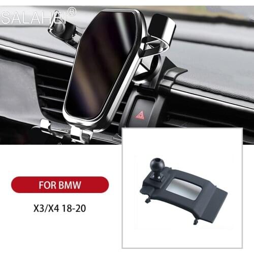 Fashion Air Vent Mount Cradle Car Mobile Phone Holder For BMW X3 X4 2018 2019 2020 Dashboard Cell Smartphone Bracket Stand Cover