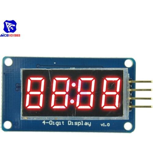 Diymore TM1637 0.36 Inch 4 Bits LED Display Module 7 Segment Clock RED Anode Digital Tube for Arduino