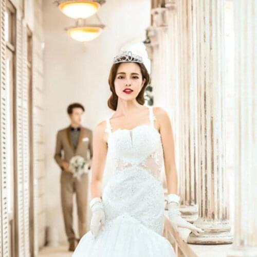 New Digital 50 Bride Crown Popular Hot Rhinestones High-Grade Crown Headdress Wedding Accessories Tiara 50th Birthday Crowns