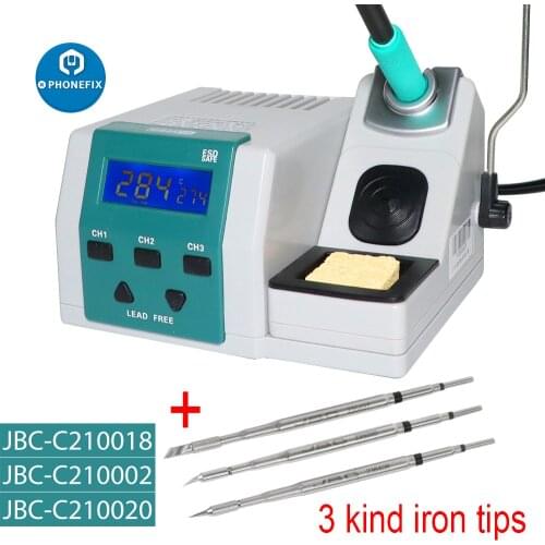 SUGON T26 Soldering Station Lead-free Temporary Heating Function Soldering Iron Kit + 3PCS JBC Iron Tip 80W Power Repair Station
